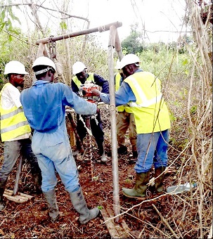 Prélèvement déchantillons de sols